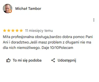 Opinia klienta