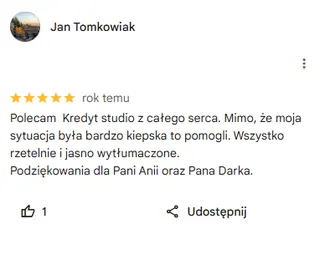 Opinia klienta